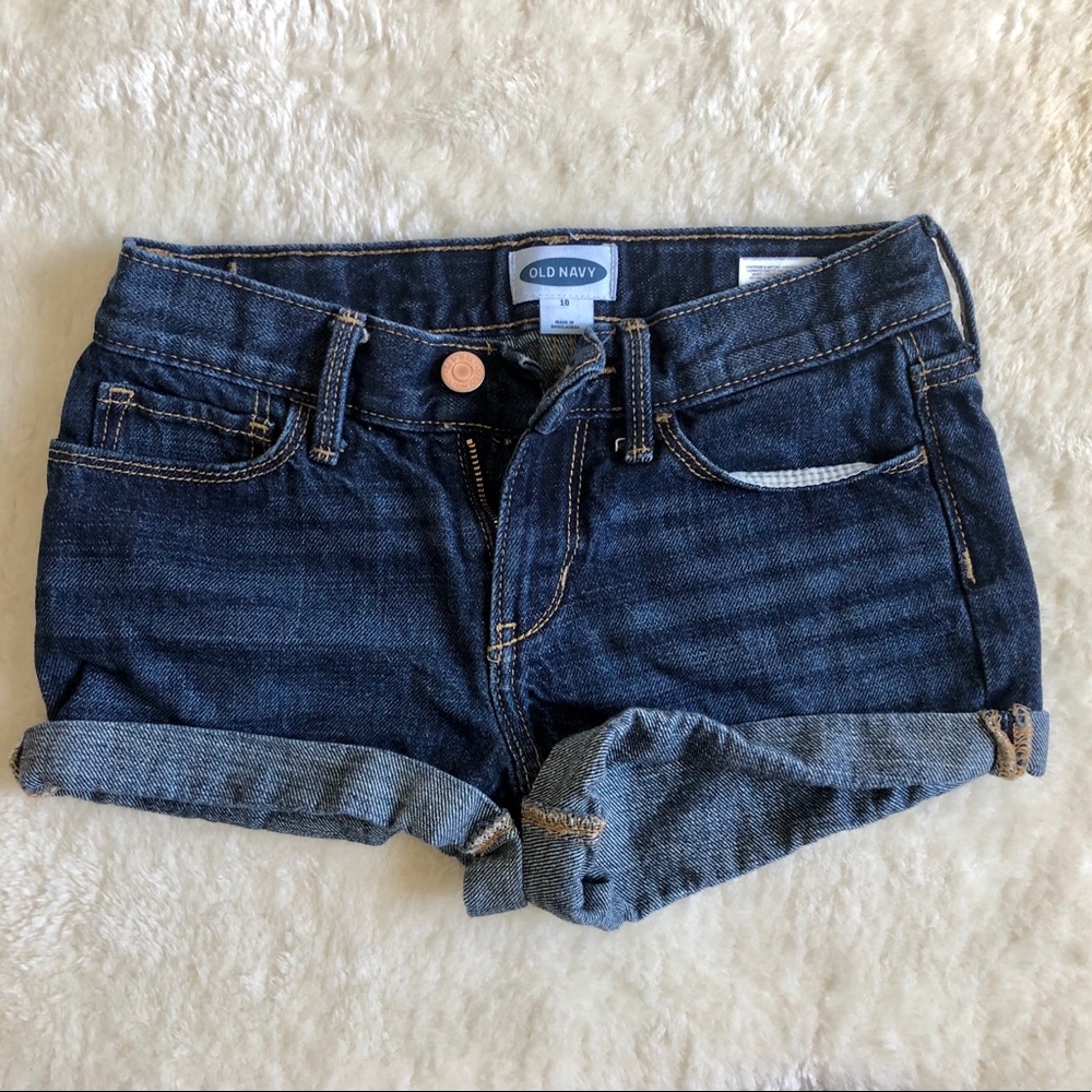 Girls Old Navy cuffed jean shorts
